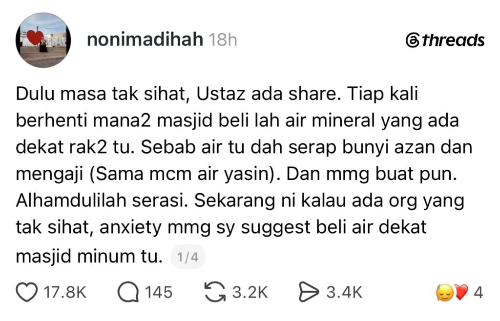air dari masjid