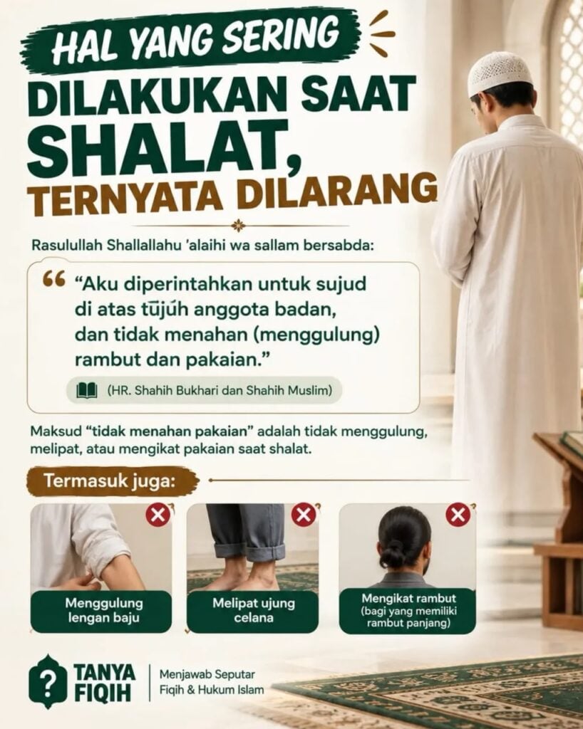 larangan ketika solat