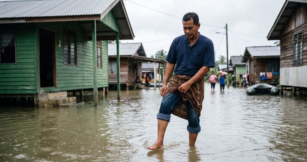 aurat semasa banjir 