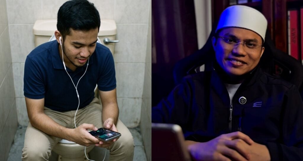 Selalu ‘Scroll’ & Main Telefon Lama-Lama Dalam Tandas, Boleh Ke Sebenarnya? Dai Fuad Jelaskan Hukumnya