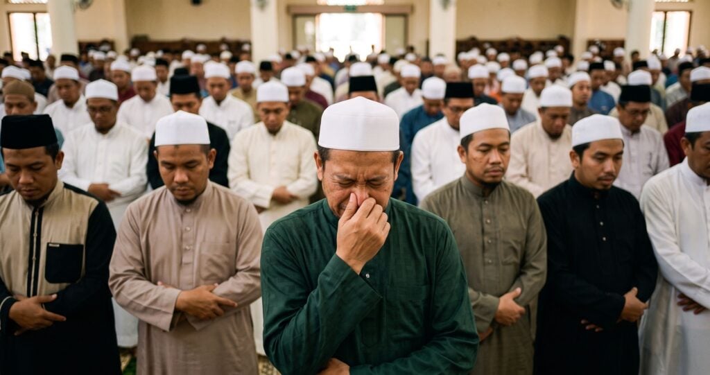 Tiba-Tiba Kentut Ketika Solat Berjemaah, Macam Mana Nak Keluar Daripada Saf Tanpa Malu? Ini Panduan Rasulullah SAW
