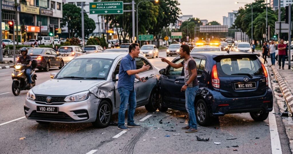 Kereta Kena Langgar Sebab Kecuaian Orang Lain, Boleh Ke Kita Memaki Hamun? Ini Hukum & Bahaya Lisan Ketika Marah