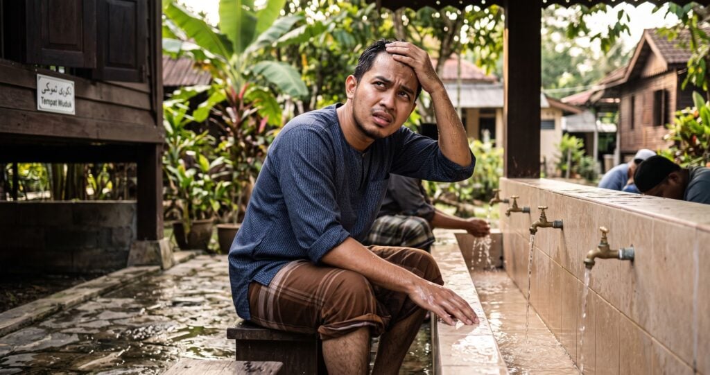 Terlupa Basuh Tangan Ketika Wuduk & Terus Sapu Kepala, Wuduk Sah Atau Kena Ulang? Ini Yang Perlu Anda Lakukan