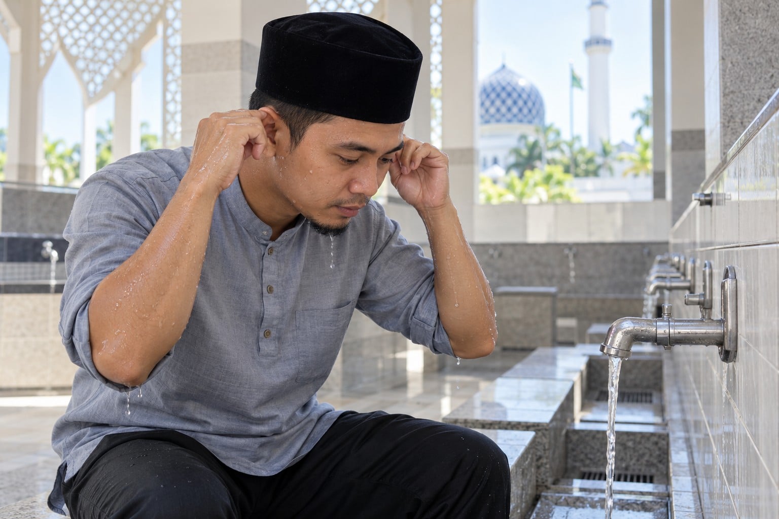 Terlupa Basuh Telinga Ketika Ambil Wuduk, Wuduk Tak Sah & Perlu Ulang Semula Ke? Mufti Jelaskan Hukum