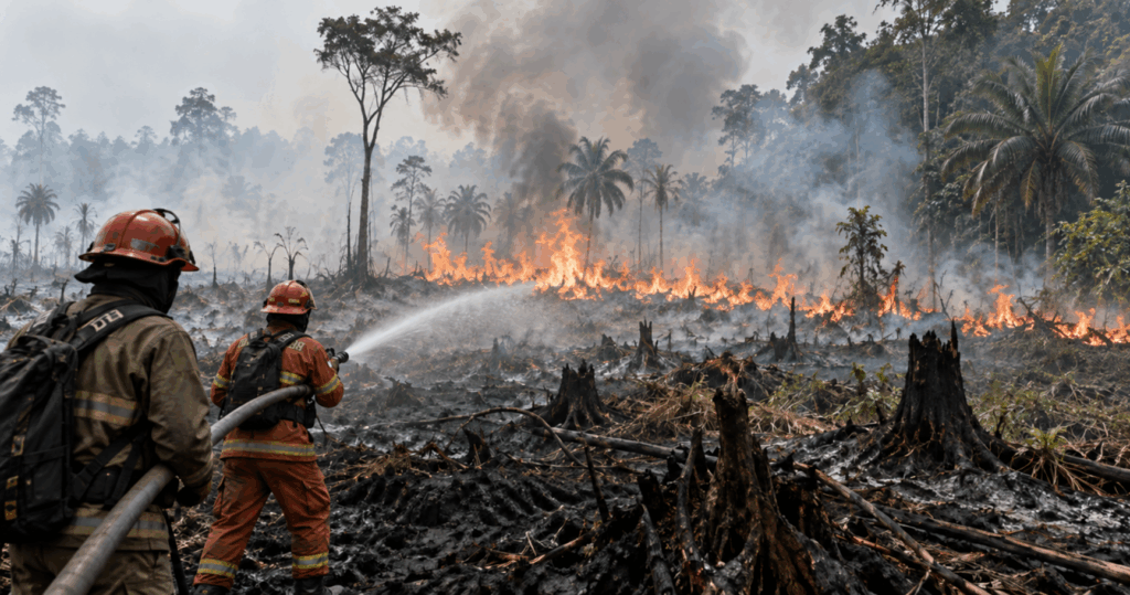  membakar hutan