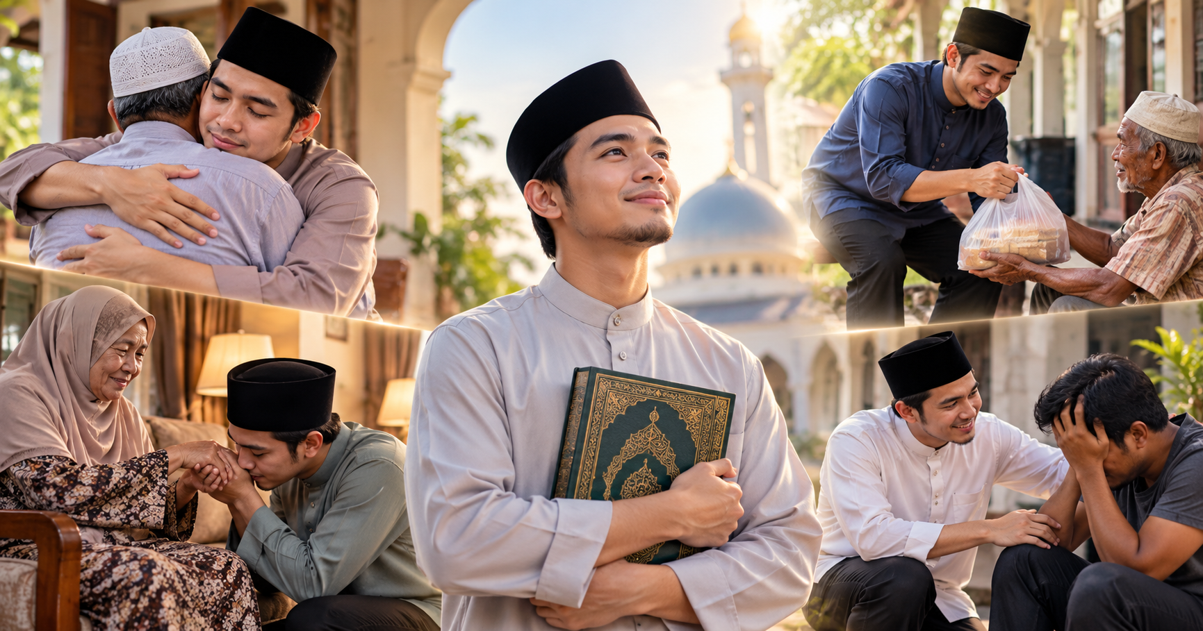 Bukan Harta Atau Pangkat, Ini 4 Amalan Akhlak Mulia Yang Boleh Mengangkat Darjat Seseorang Di Sisi Allah SWT Menurut Al-Quran & Hadis