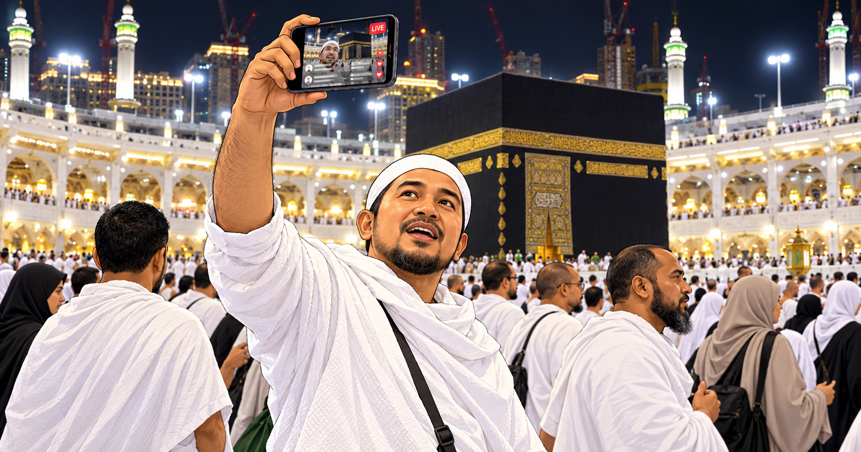 Nak Kongsi Suasana Kaabah, Boleh Ke Buat Siaran Langsung Ketika Tawaf? Ketahui Hukum Serta Adabnya Buat Jemaah