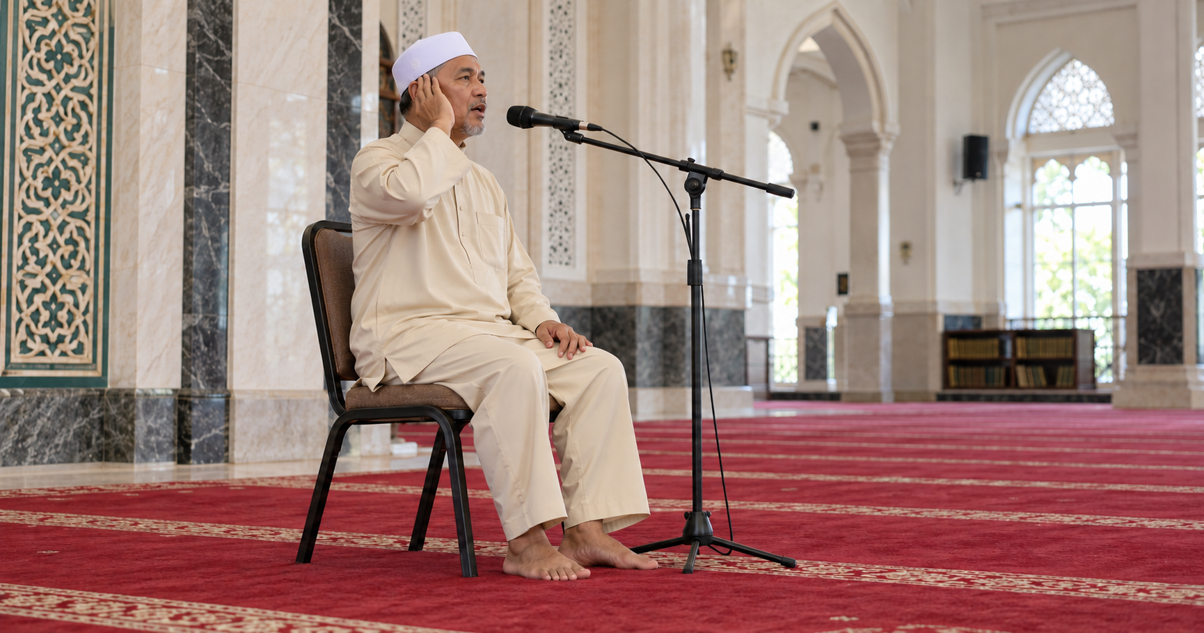 Azan Sambil Duduk Di Atas Kerusi, Sah Ke? Ini Penjelasan Hukum Apabila Muazzin Uzur Atau Sengaja Tidak Berdiri