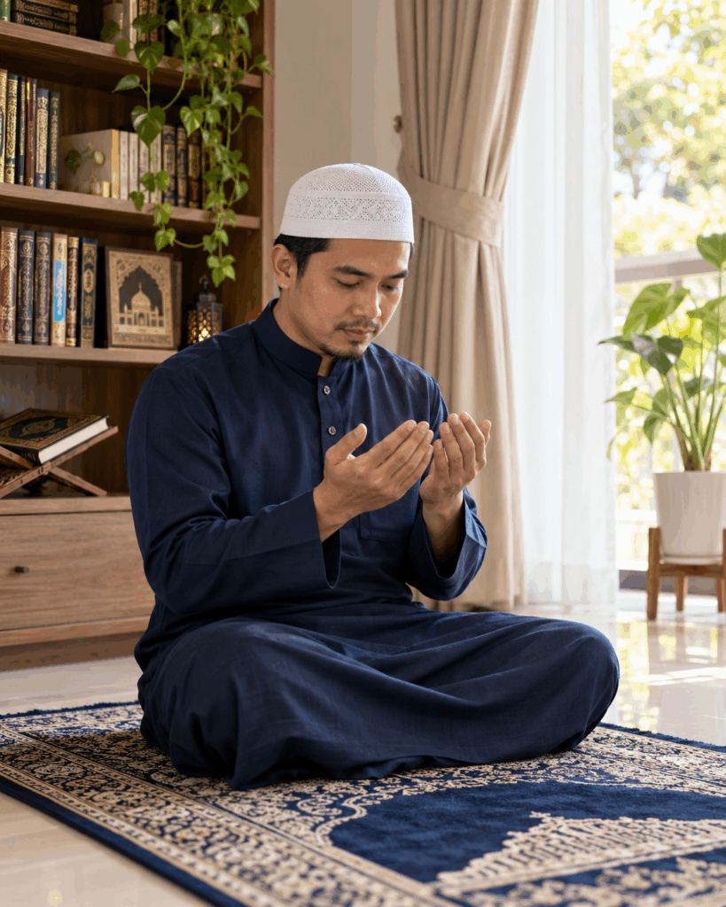berdoa mendongak ke langit