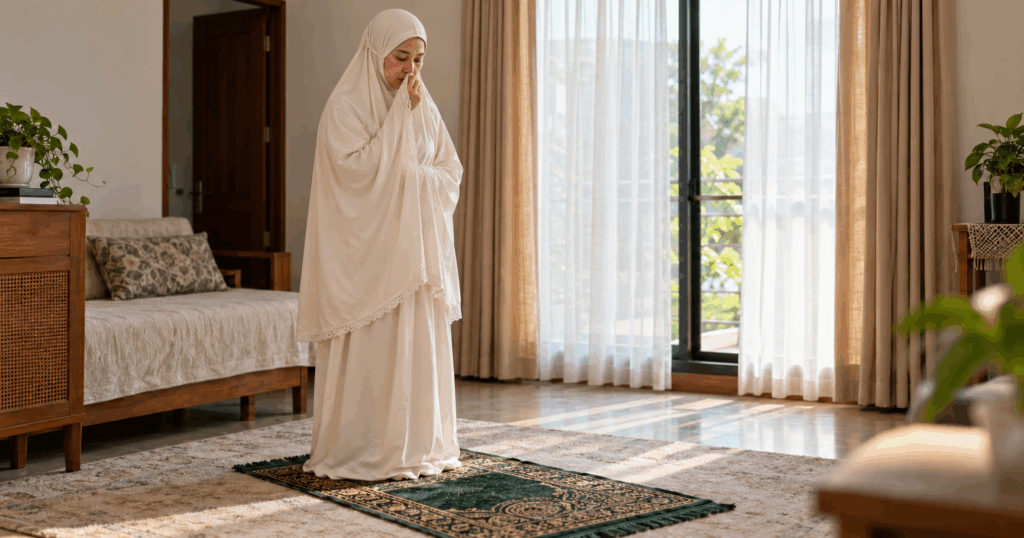 hingus meleleh ketika solat