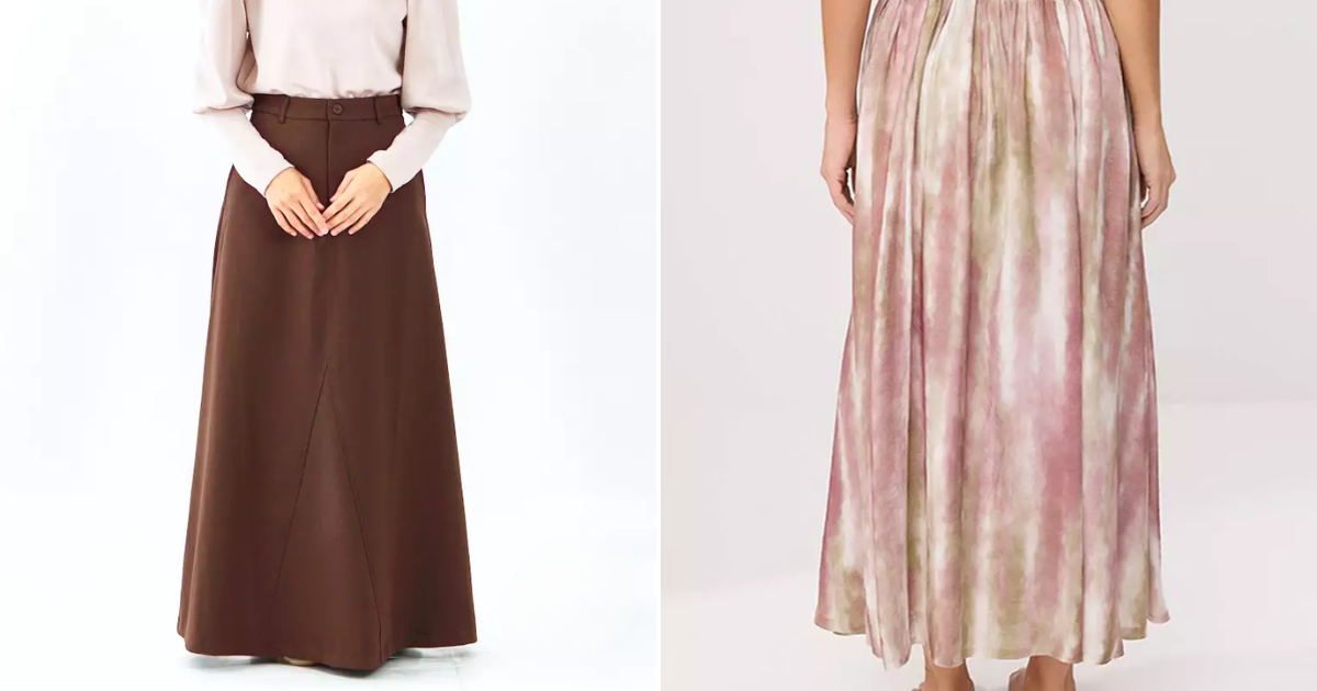 5 Pilihan ‘Skirt Maxi Labuh’ Untuk Muslimah, Dari Gaya Klasik Hingga Kasual Bersama Idea Padanan Yang Sopan