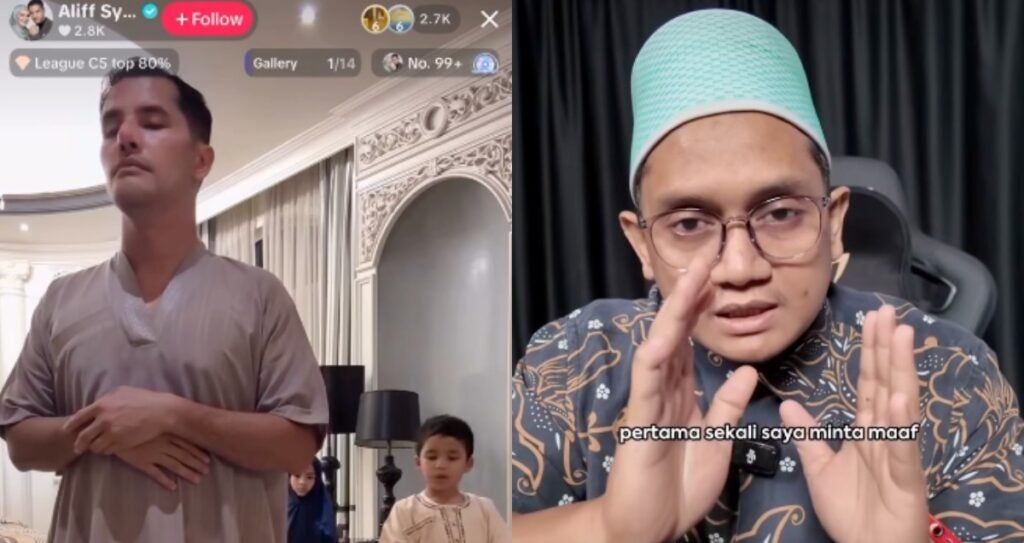 Aliff Syukri Ditegur Ustaz Kembar Selepas ‘Live’ Solat Berjemaah, Diminta Baiki Bacaan Al-Fatihah & Cari Guru