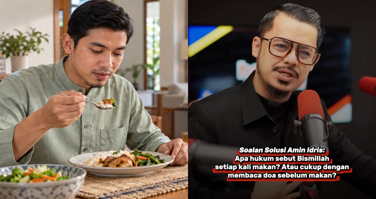 Perlu Sebut Bismillah Setiap Kali Suap Makanan Atau Cukup Sekali Sebelum Makan? Amin Idris Jelaskan Sunnah Nabi SAW Yang Sebenar