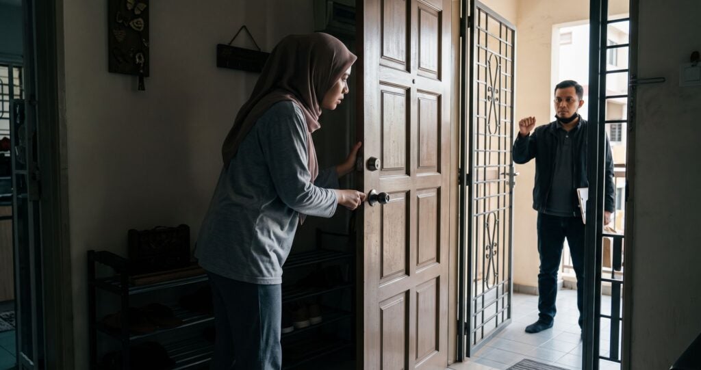 ketiadaan suami di rumah