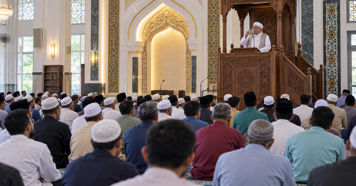 Khatib Minum Air Ketika Berkhutbah, Batal Ke Khutbah Jumaat? Ustaz Azhar Idrus Jelaskan Hukum Sebenarnya
