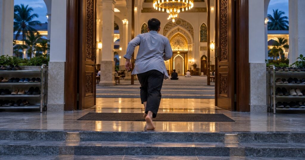 Iqamah Dah Berbunyi, Boleh Ke Berlari Ke Masjid Supaya Tak Tertinggal Rakaat? Ini Hukum & Panduan Nabi SAW
