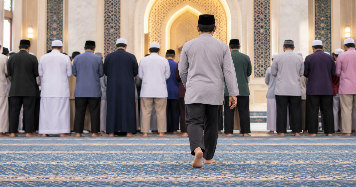 Ustaz Azhar Idrus Kongsi Doa Masuk Saf Sebelum Solat, Ringkas Lafaznya Tetapi Besar Permohonan Kepada Allah
