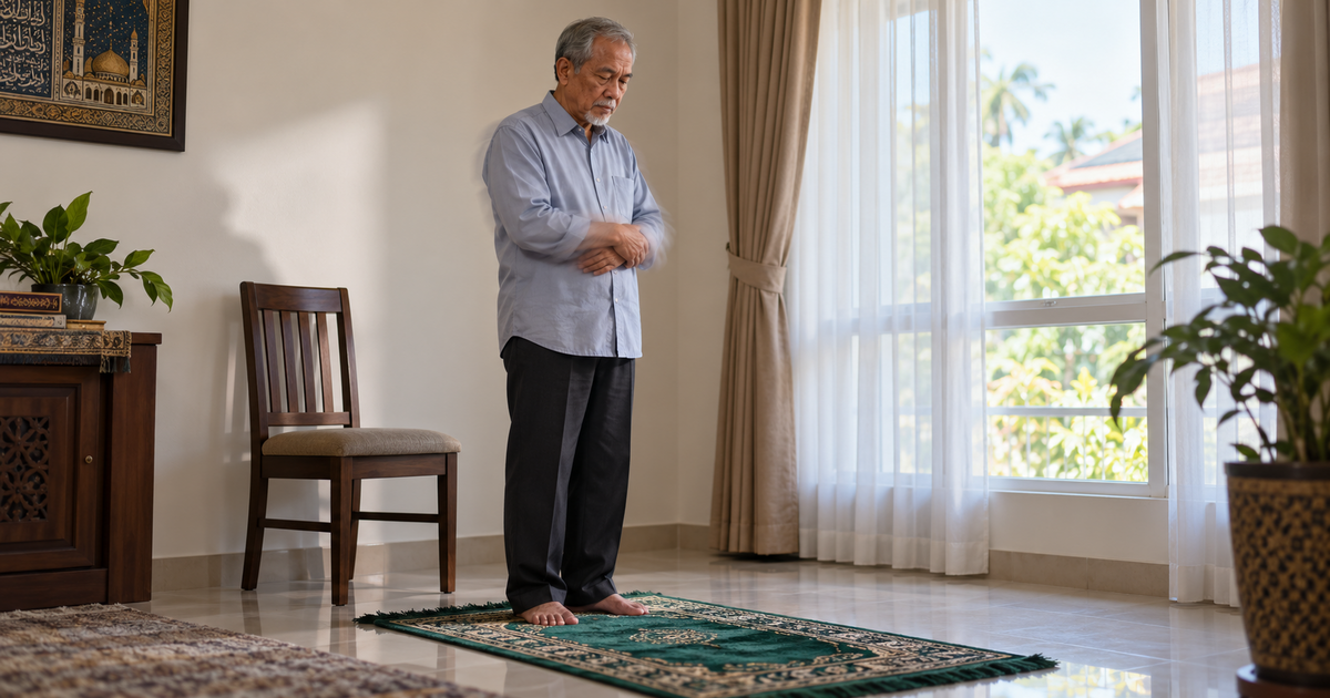 Bergerak Lebih 3 Kali Dalam Solat Akibat Penyakit Parkinson, Batal Ke? Ini Penjelasan Mufti Wilayah