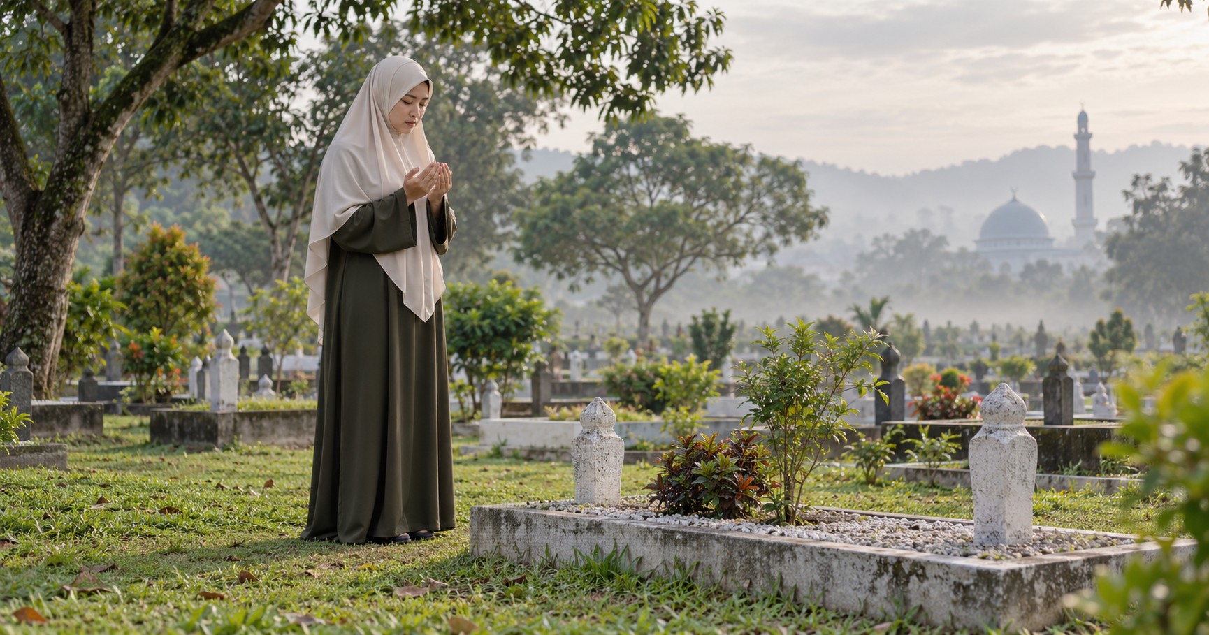 Pergi Ziarah Kubur Tapi Aurat Masih Terdedah, Ini 5 Etika Pemakaian Wanita Yang Perlu Dijaga